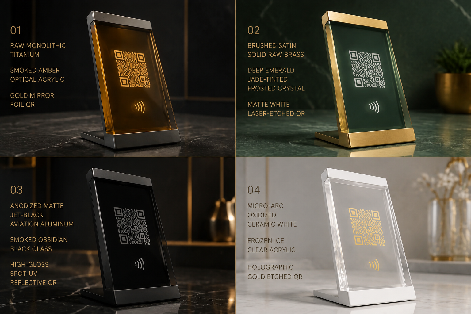 Monolith Stand – Premium QR Code Table Display